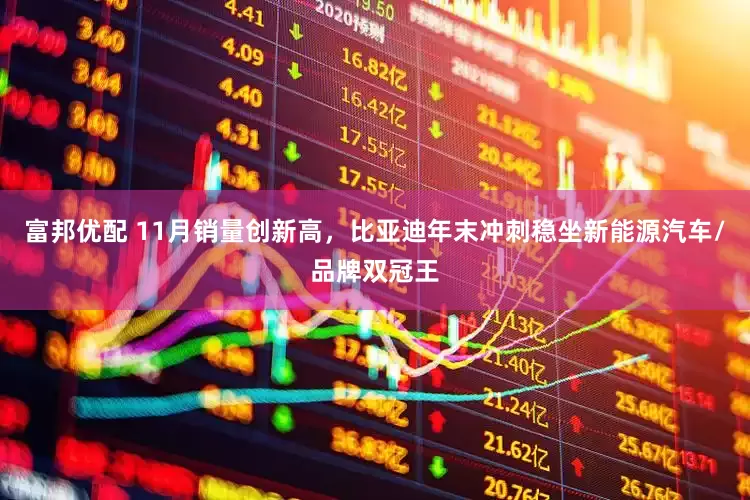 富邦优配 11月销量创新高，比亚迪年末冲刺稳坐新能源汽车/品牌双冠王